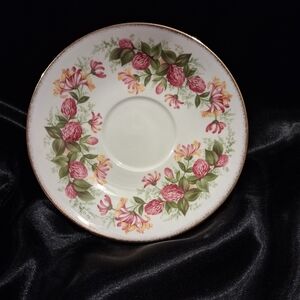 Royal Dover Bone China Elegant Floral Saucer